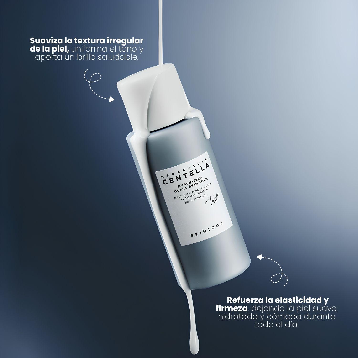 Esencia Lechosa Efecto Glass Skin Hidratante Coreana HYALUTECA SKIN1004 210ml-2