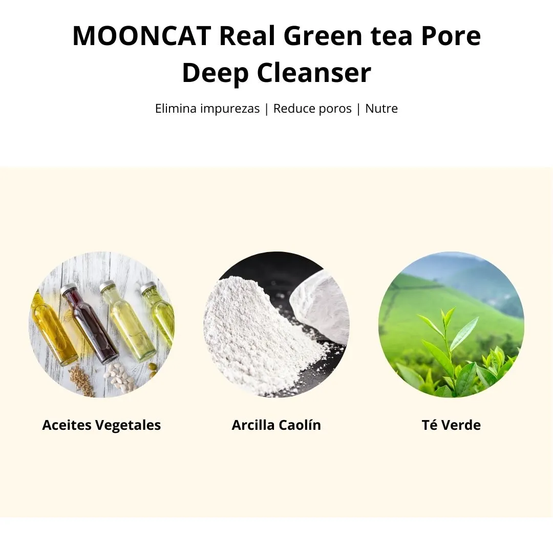 Always Be Pure Limpiador Mooncat Real Green Tea Pore Deep Cleanser-2