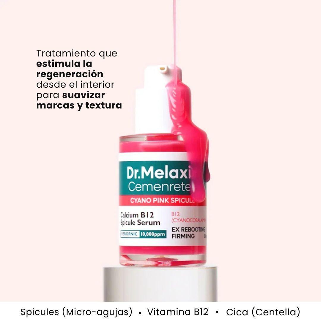Serum con espiculas iluminador revitalizante con Vitamina B12 DR MELAXIN 30 ml-3