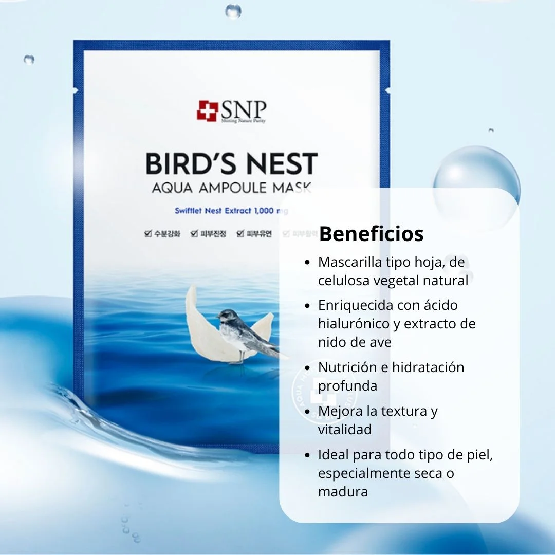 Mascarilla de ampollas Birds Nest Aqua 10un-2