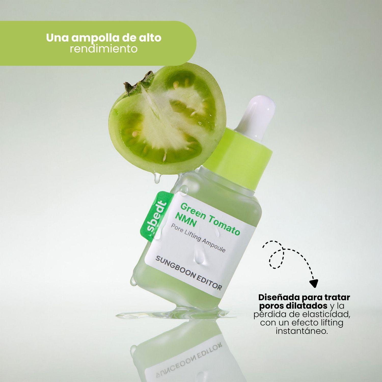 Ampolla Coreana reafirmante para poros de tomate verde Sungboon Editor 40ml-2