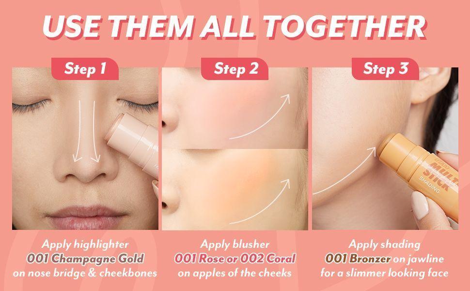 I M MEME I M MULTI STICK BLUSHER 002 Coral-9