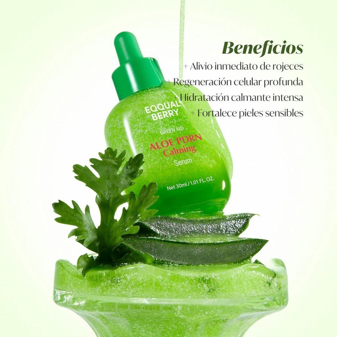 EQQUALBERRY serum de PDRN de Aloe Vera calmante e hidratante 30ml-3