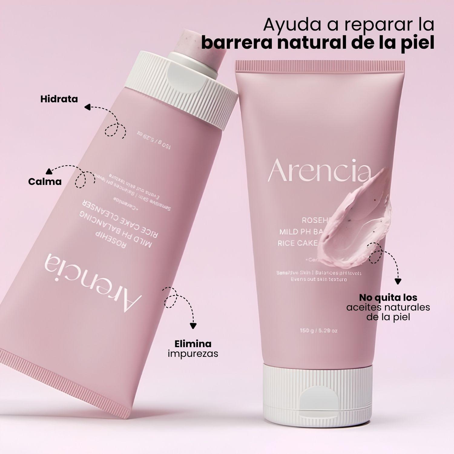 Espuma limpiadora suave con ph balanceado coreano marca ARENCIA 150g-2