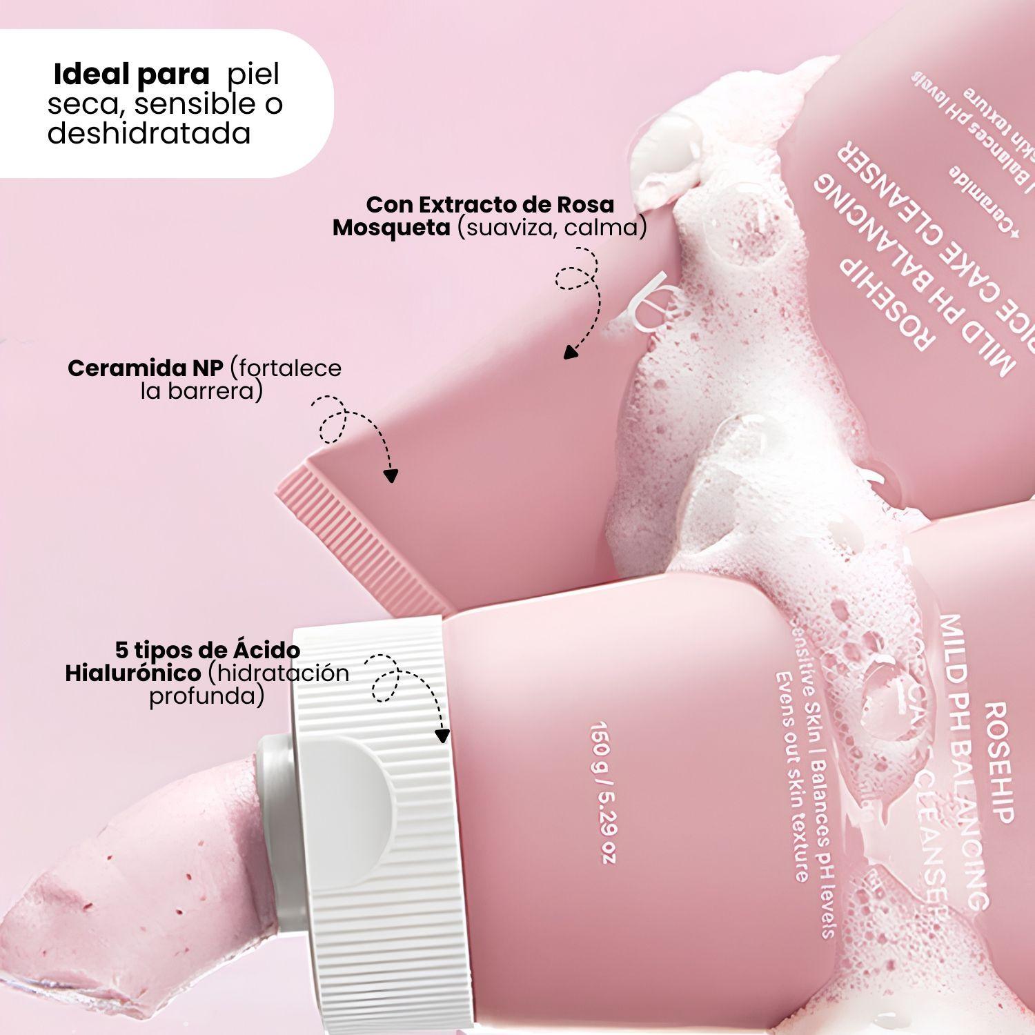 Espuma limpiadora suave con ph balanceado coreano marca ARENCIA 150g-3