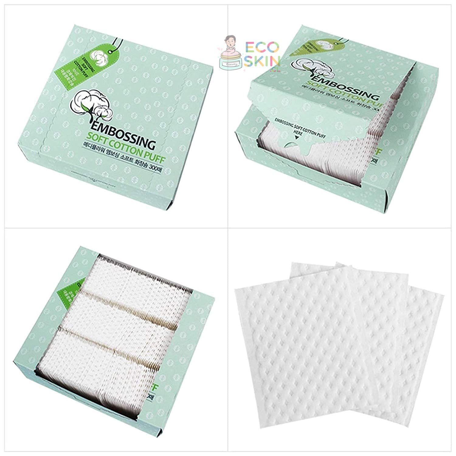 Medi Flower P talos de Algod n Embossing Soft Cotton Puff-5