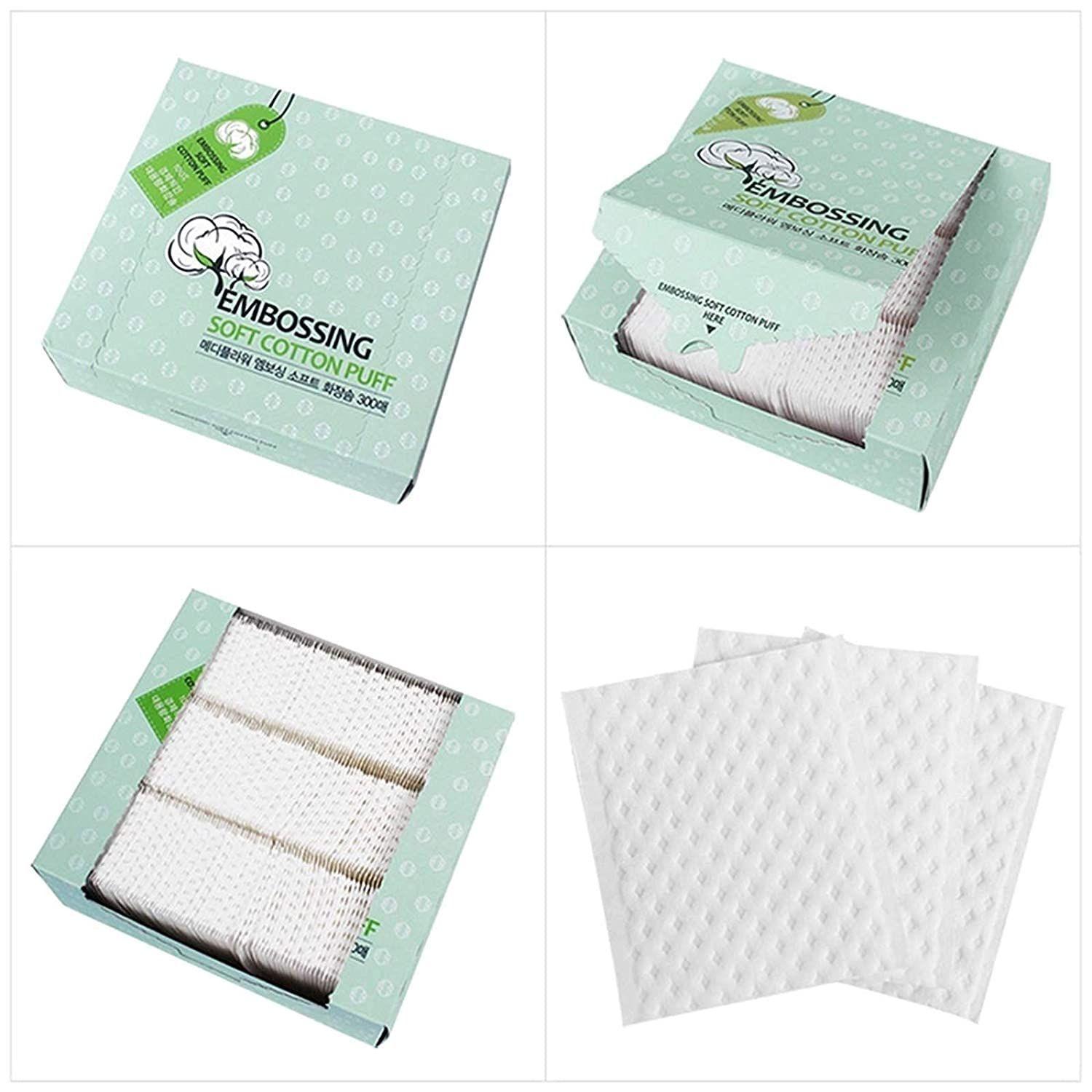 Medi Flower P talos de Algod n Embossing Soft Cotton Puff-7