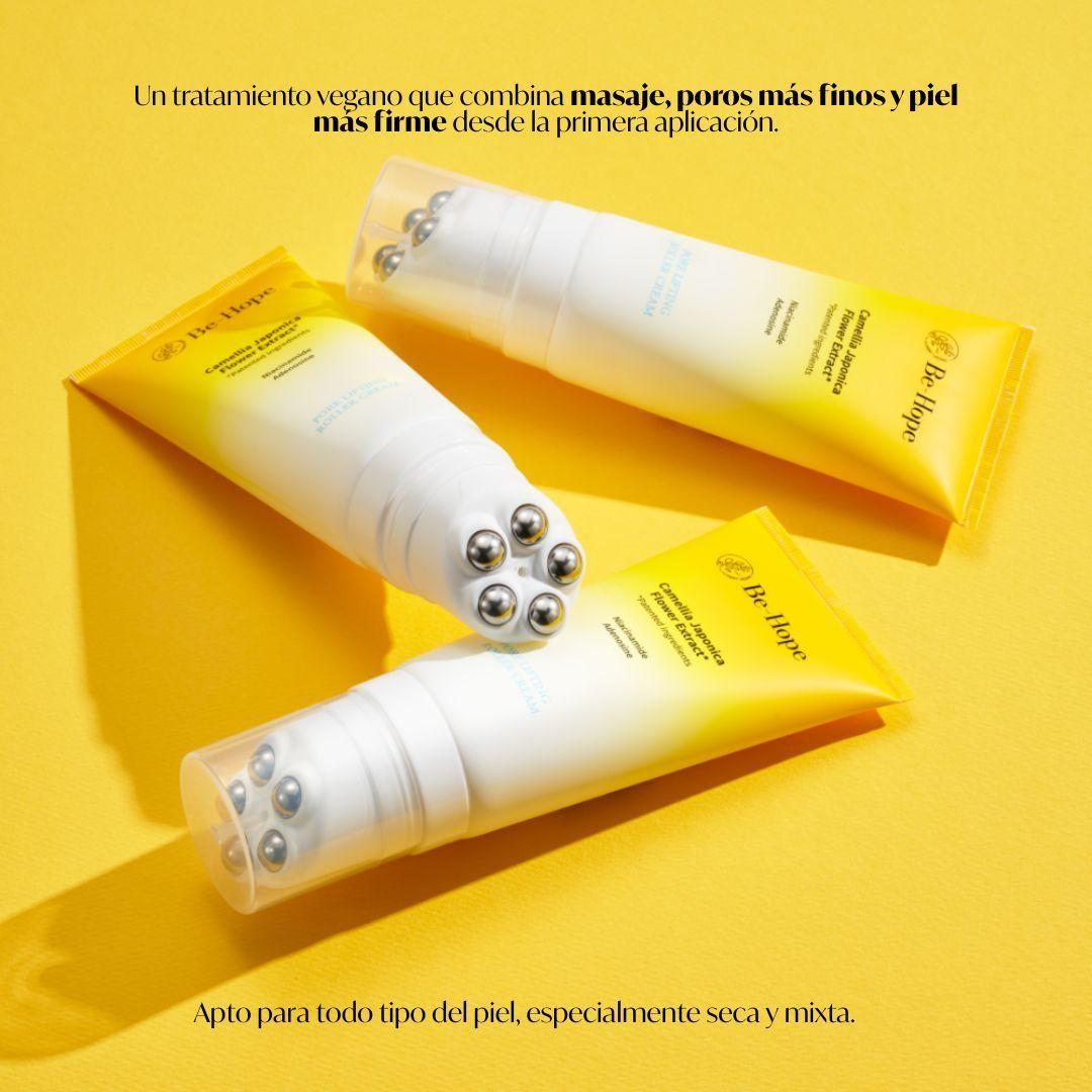 Be Hope Crema reafirmante minimiza poros vegana con Roll on-4