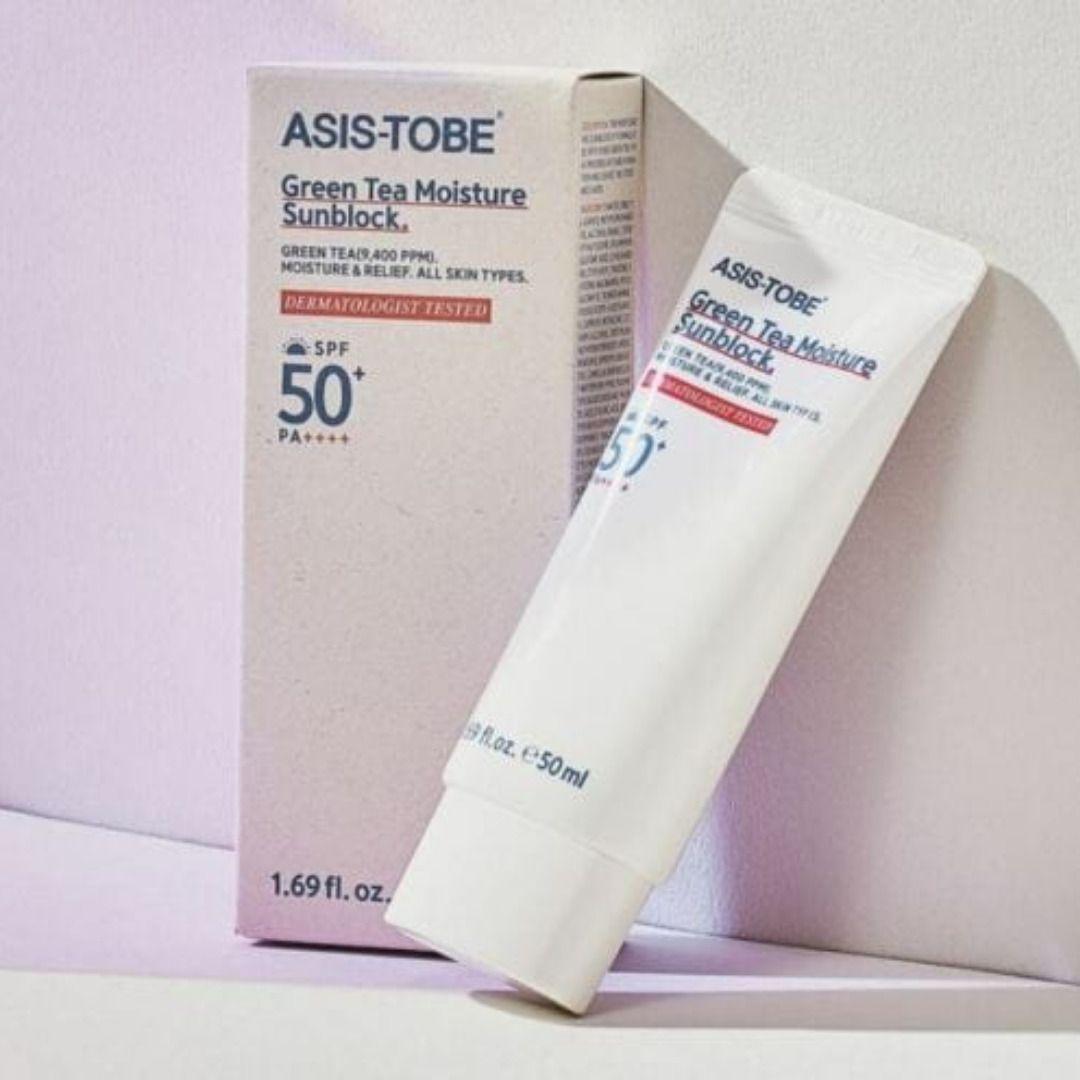 Asis Tobe Protector Solar Green Tea Moisture Sunblock-7