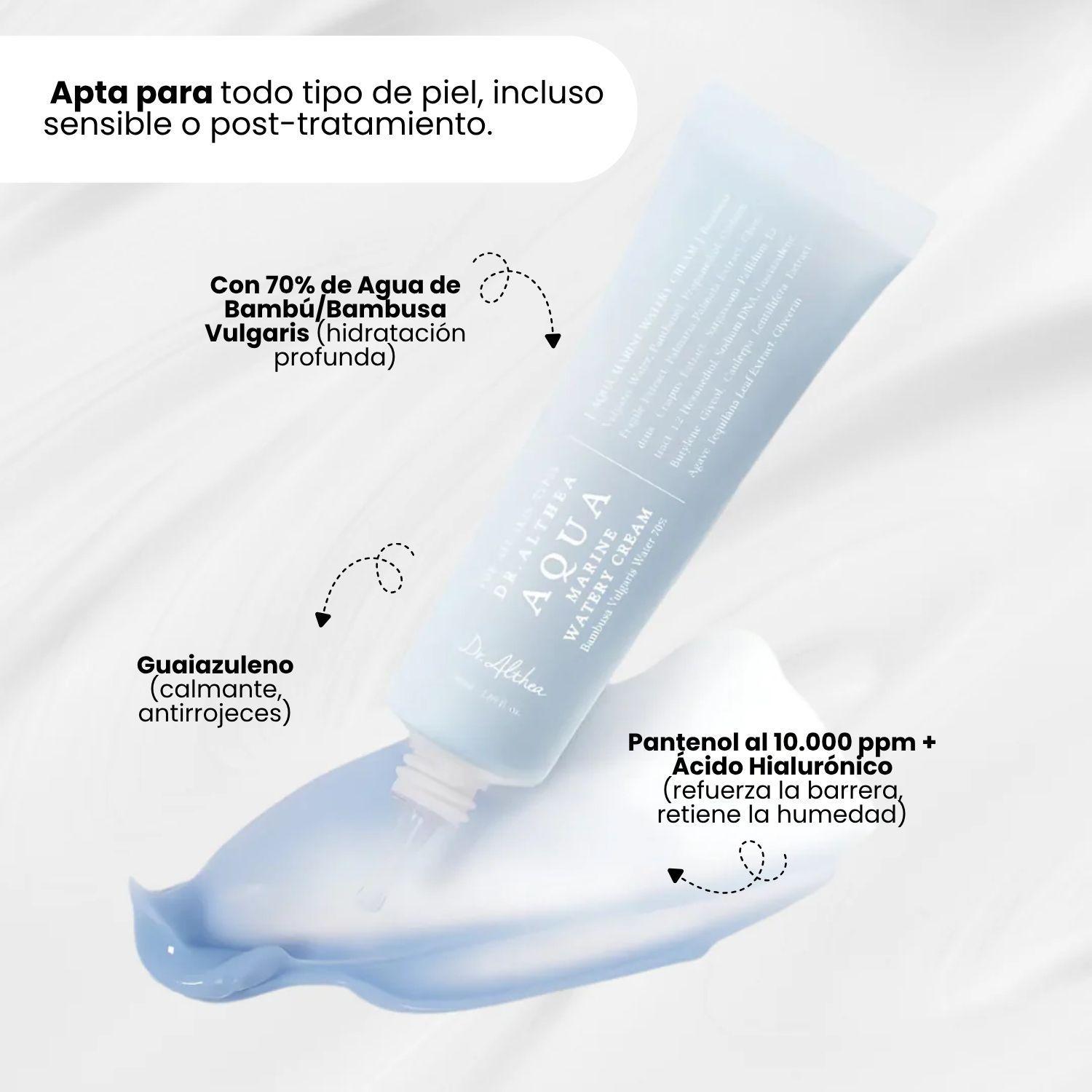 Crema Acuosa Hidratante con Agua de Bambu y cido Hialur nico DR ALTHEA 50ml-2