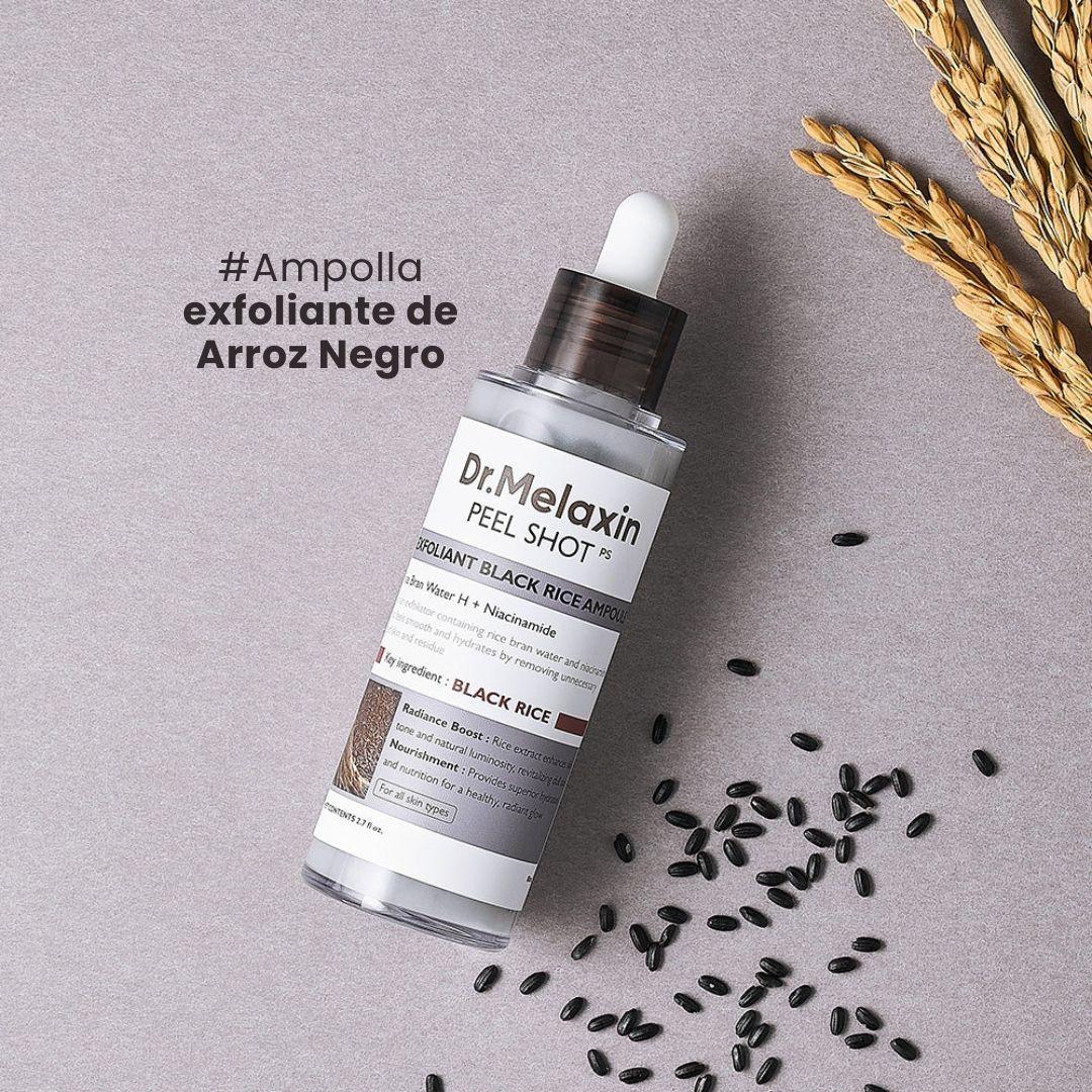Ampolla peeling exfoliante de arroz negro 80ml DR MELAXIN-2