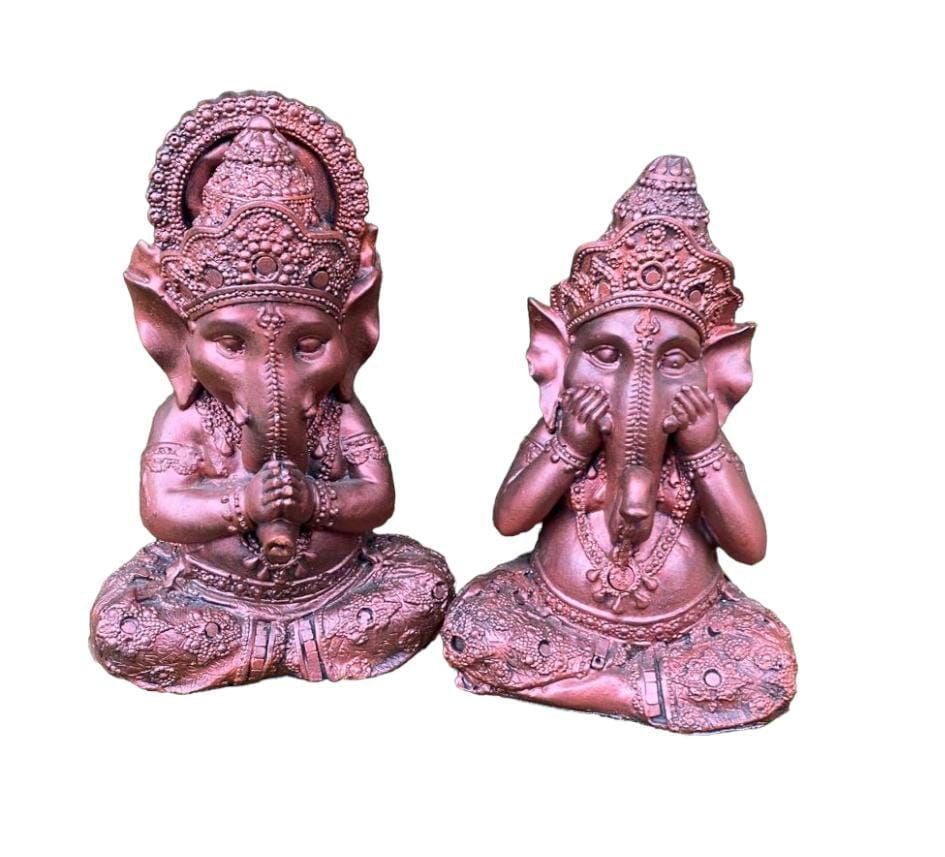 Set Figuras Ganesha Cobre -0