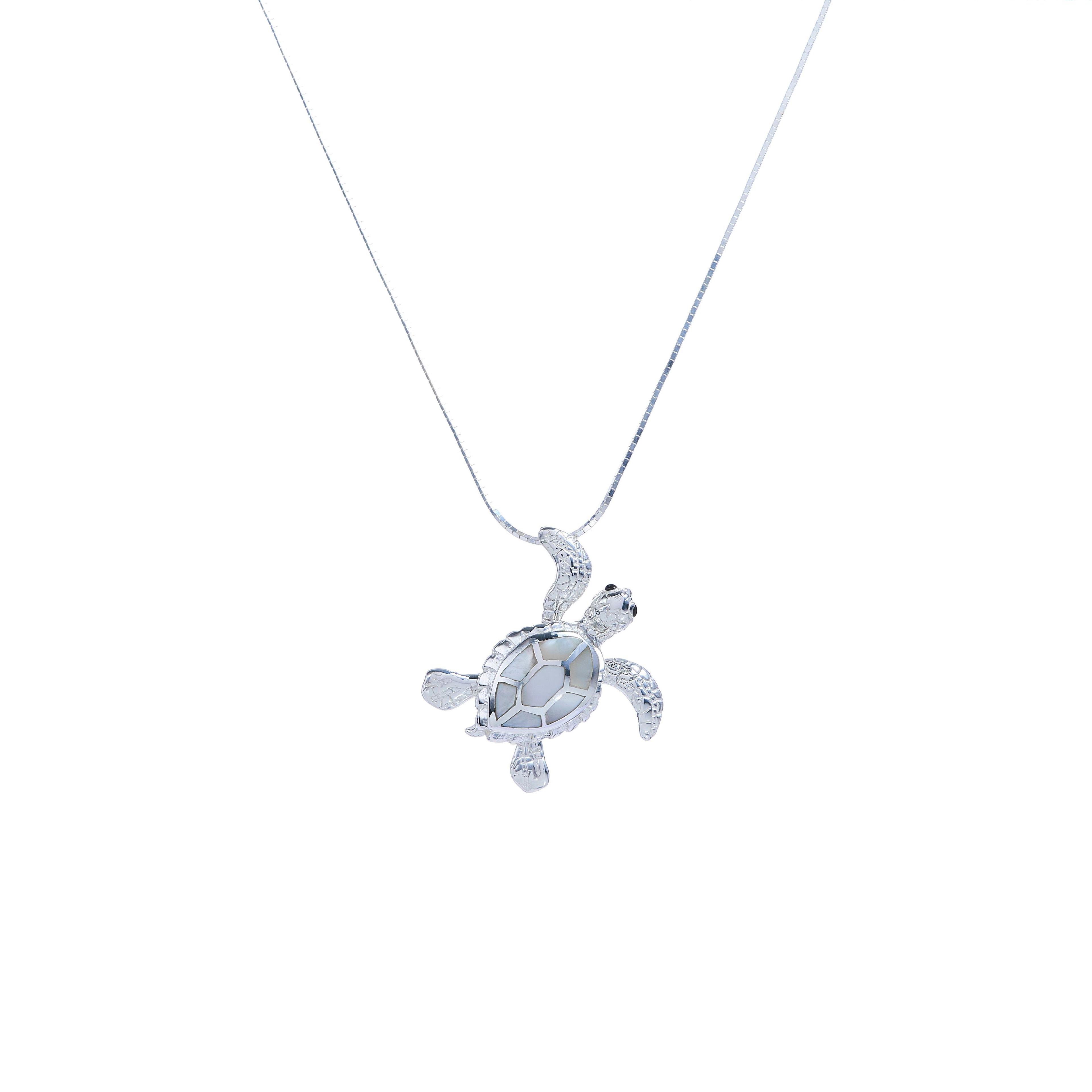 Dije Tortuga de plata 925 con Abalone o Nacar-0