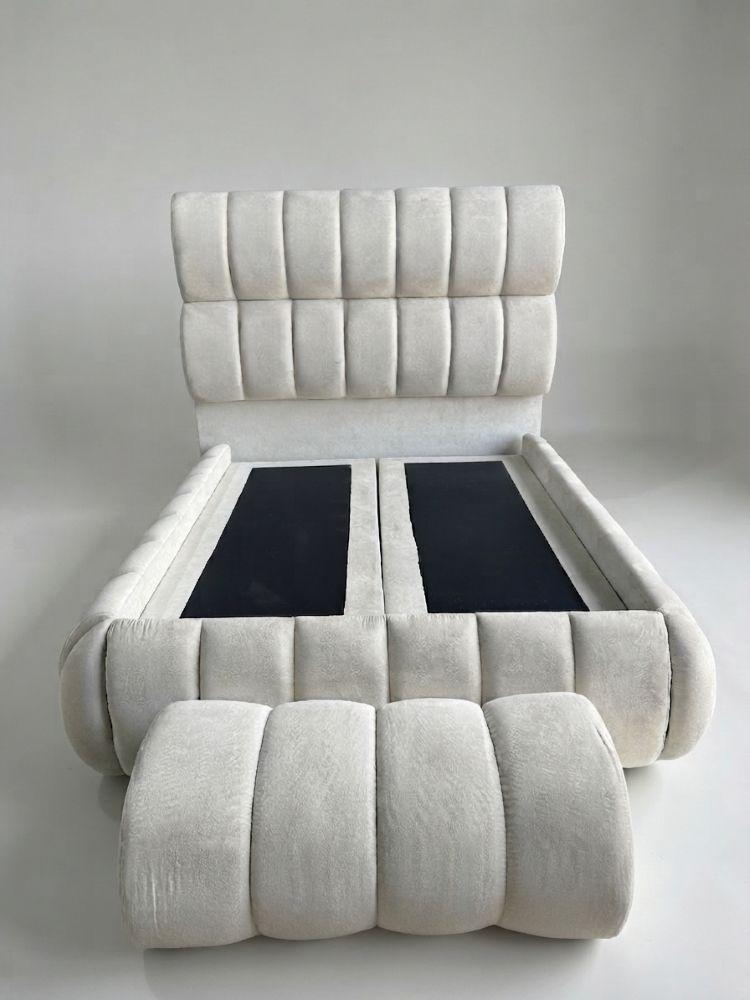 CAMA NUBE BA L Y BANQUETA DOS PLAZAS CRUDO LINO-4
