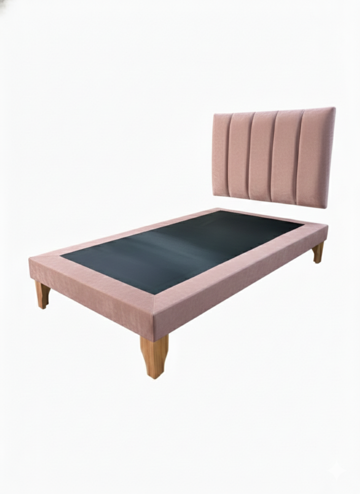 CAMA DE PLAZA LINEAL PALO ROSA FELPA -2