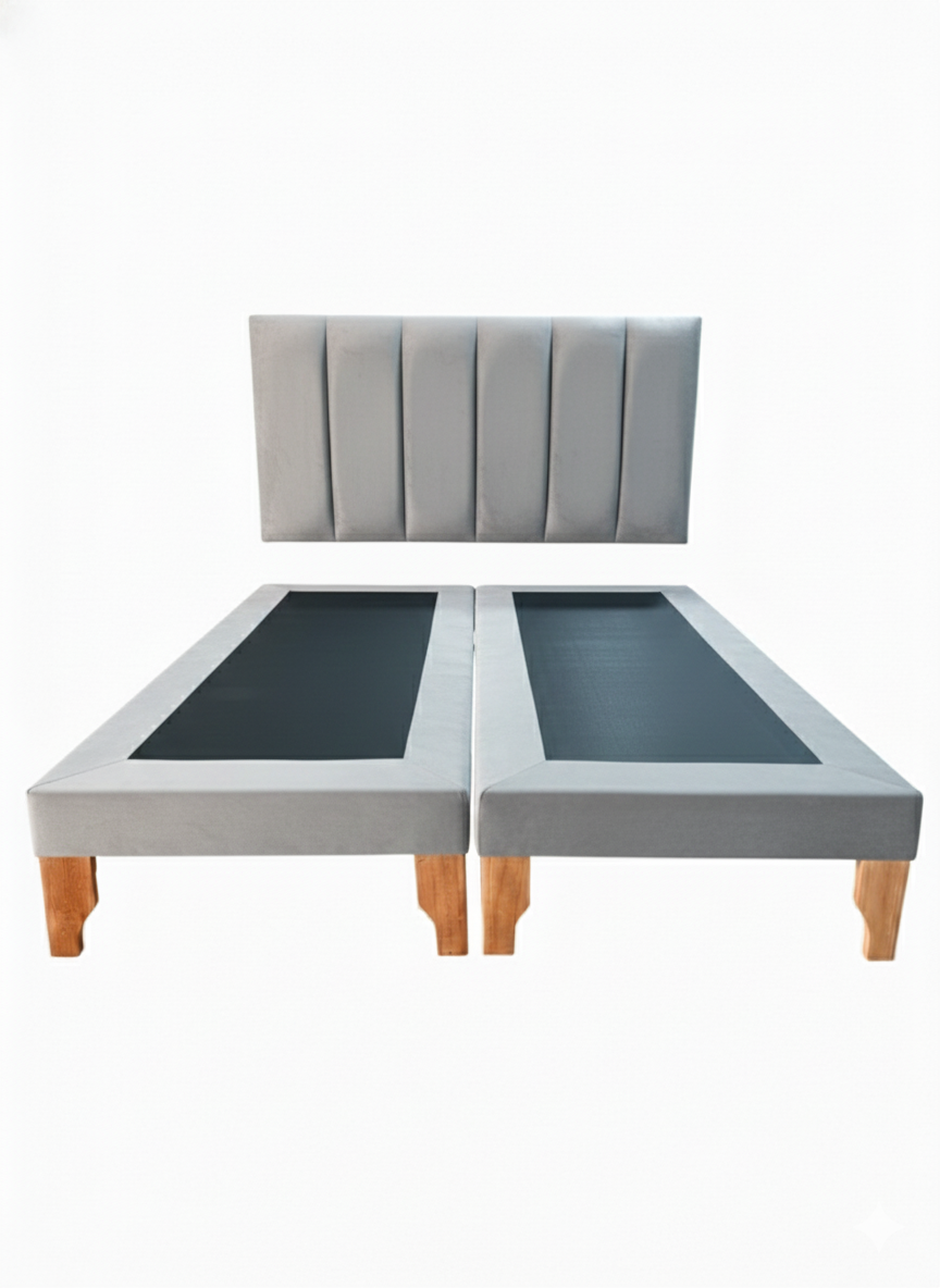 CAMA SUPER KING LINEAL GRIS FELPA-2