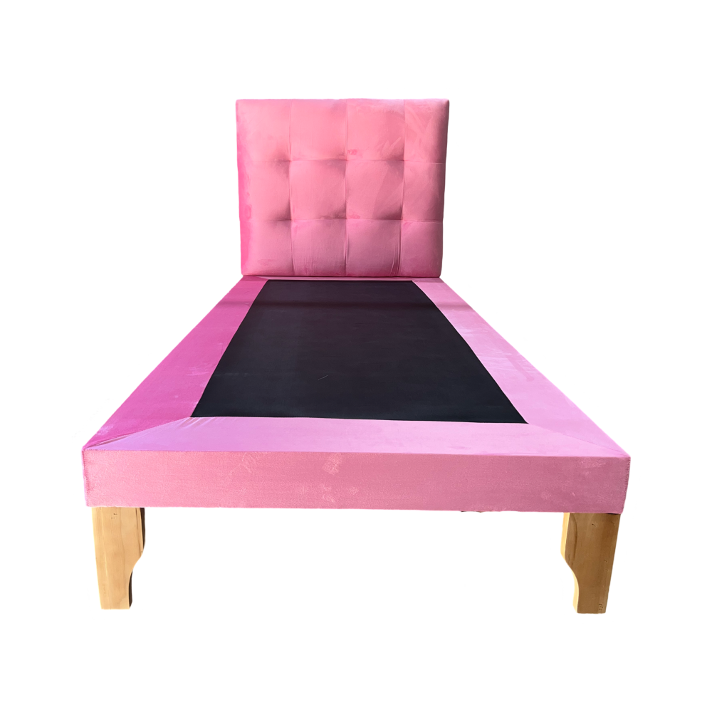 CAMA DE PLAZA ROSADO FELPA-2