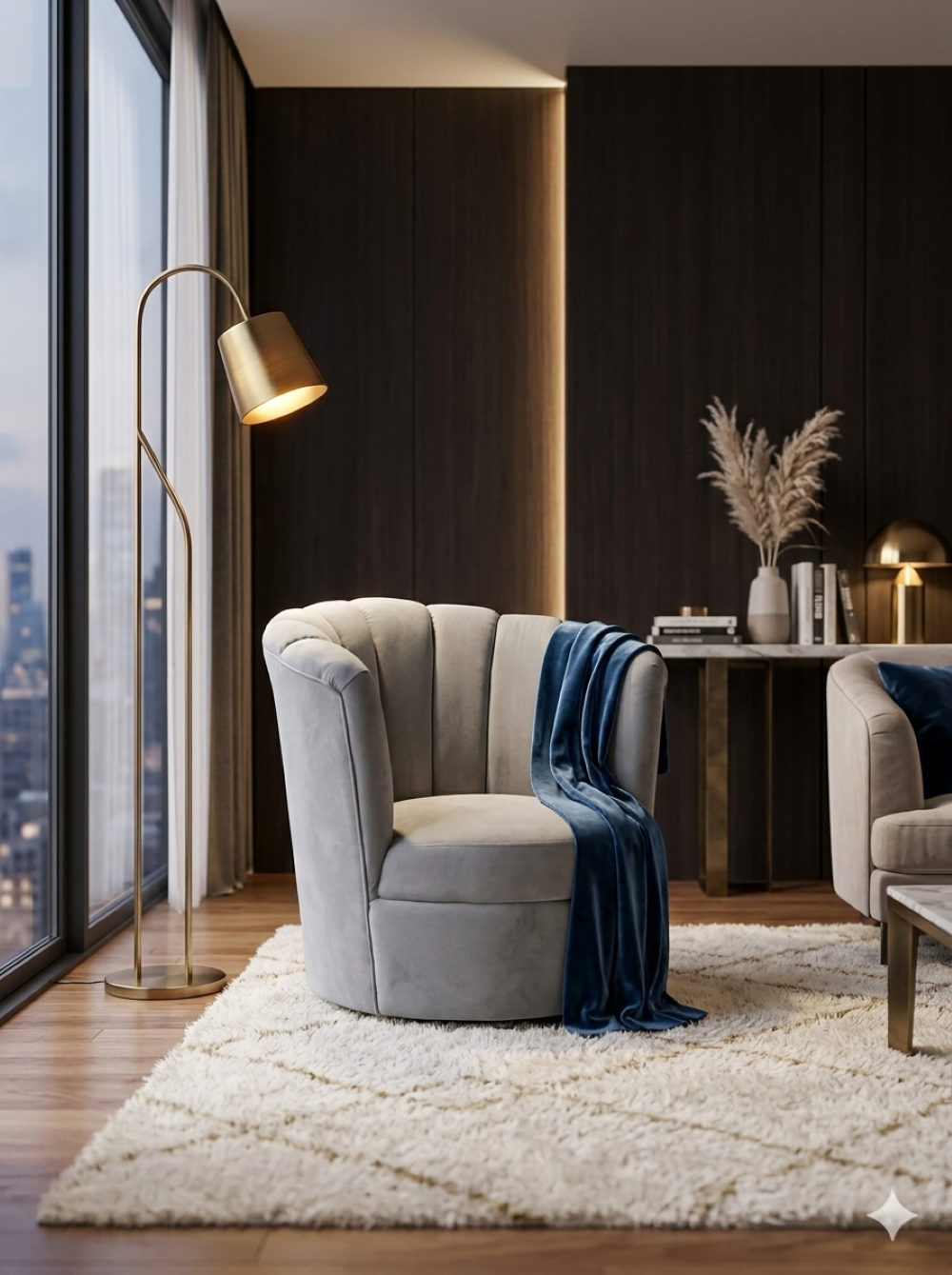 SITIAL FLOR GIRATORIO GRIS FELPA-3