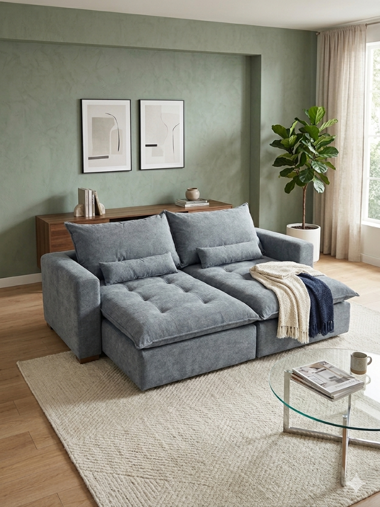 SOFA CAMA MODULAR PRADA GRIS LINO-4