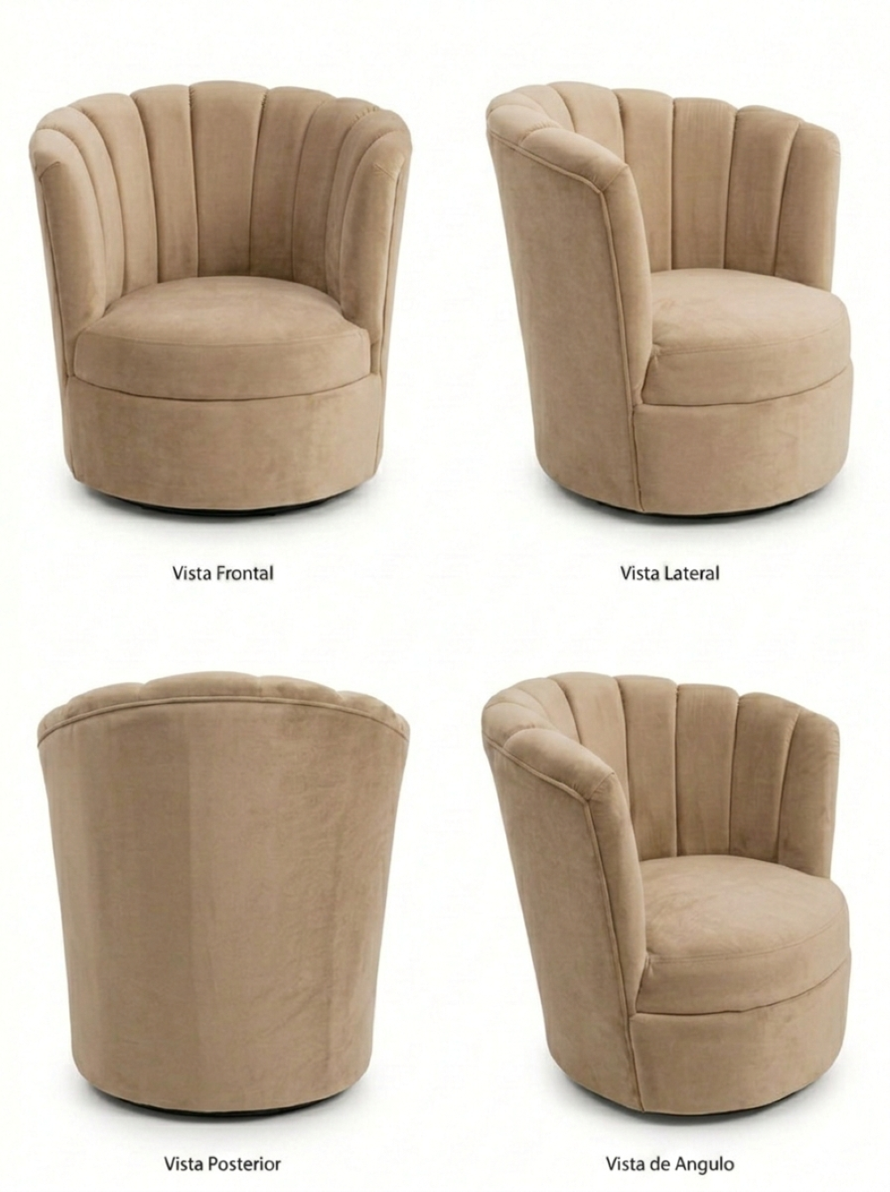 SITIAL FLOR GIRATORIO BEIGE FELPA-3