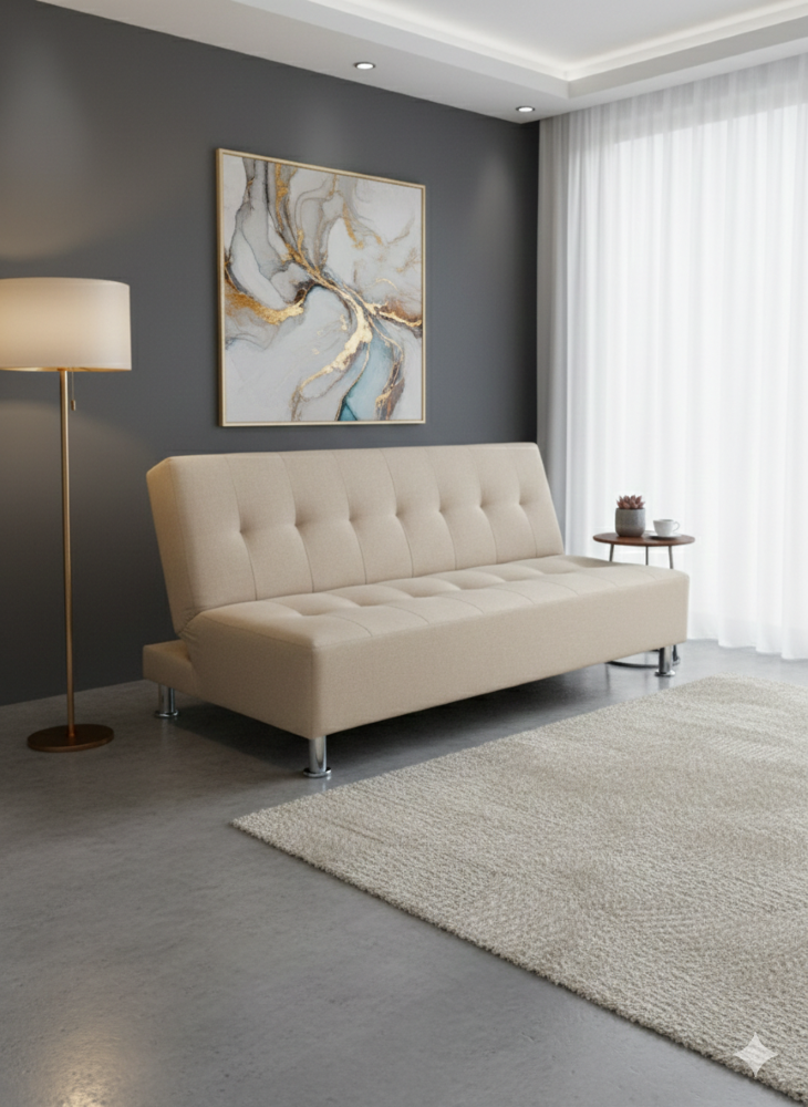 SOFA CAMA NEW BEIGE FELPA-4