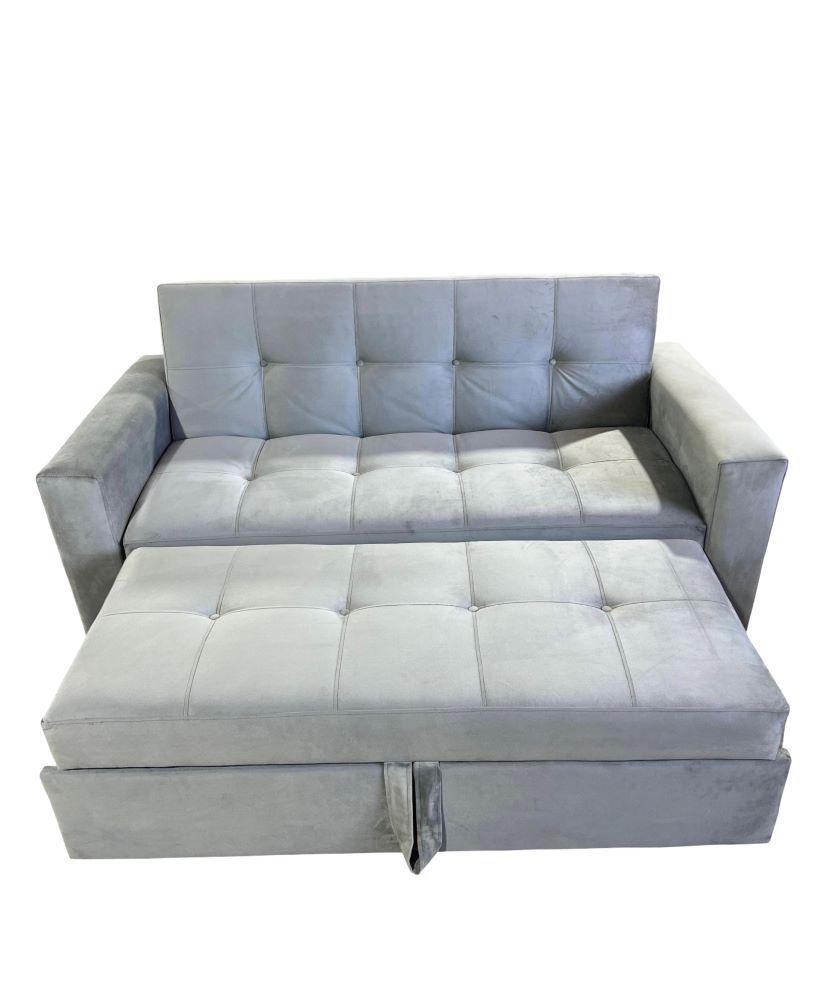 SOFA CAMA NOVUS TRES POSICIONES GRIS FELPA-4