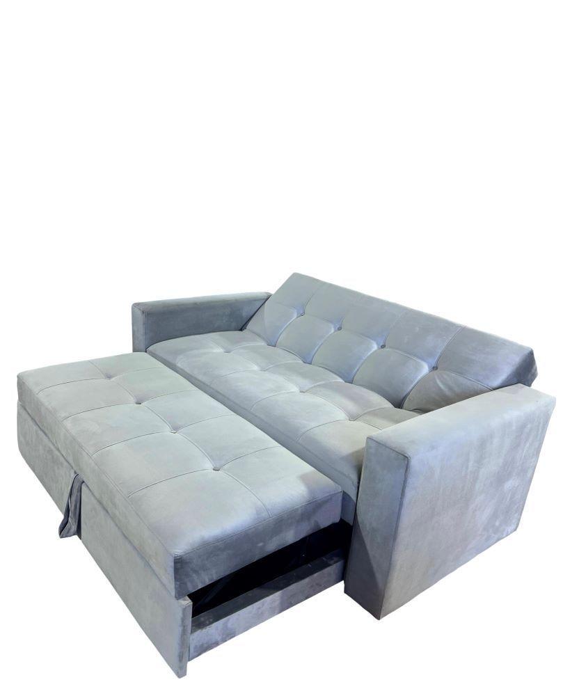 SOFA CAMA NOVUS TRES POSICIONES GRIS FELPA-5