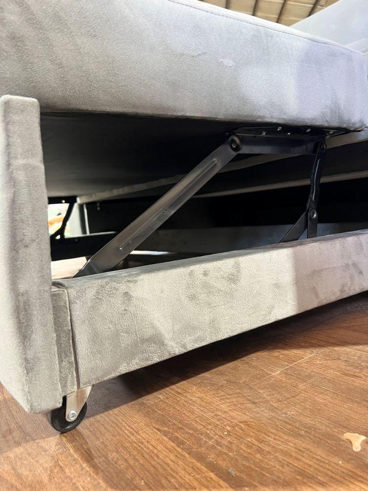 SOFA CAMA NOVUS TRES POSICIONES GRIS FELPA-6