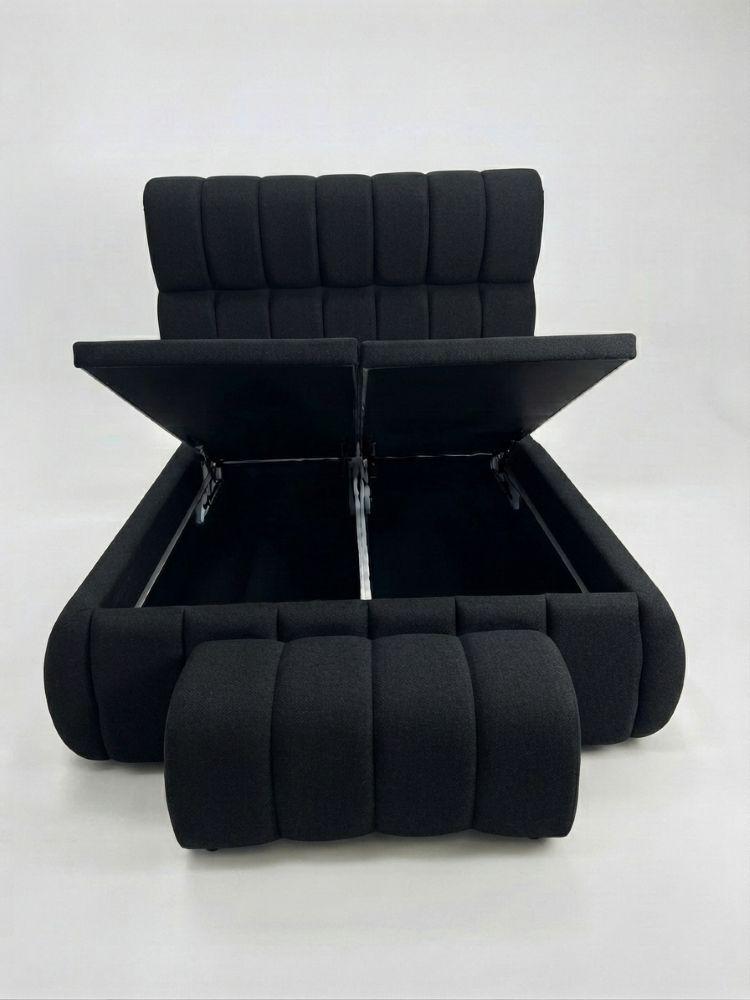 CAMA NUBE BA L Y BANQUETA DOS PLAZAS NEGRO-2