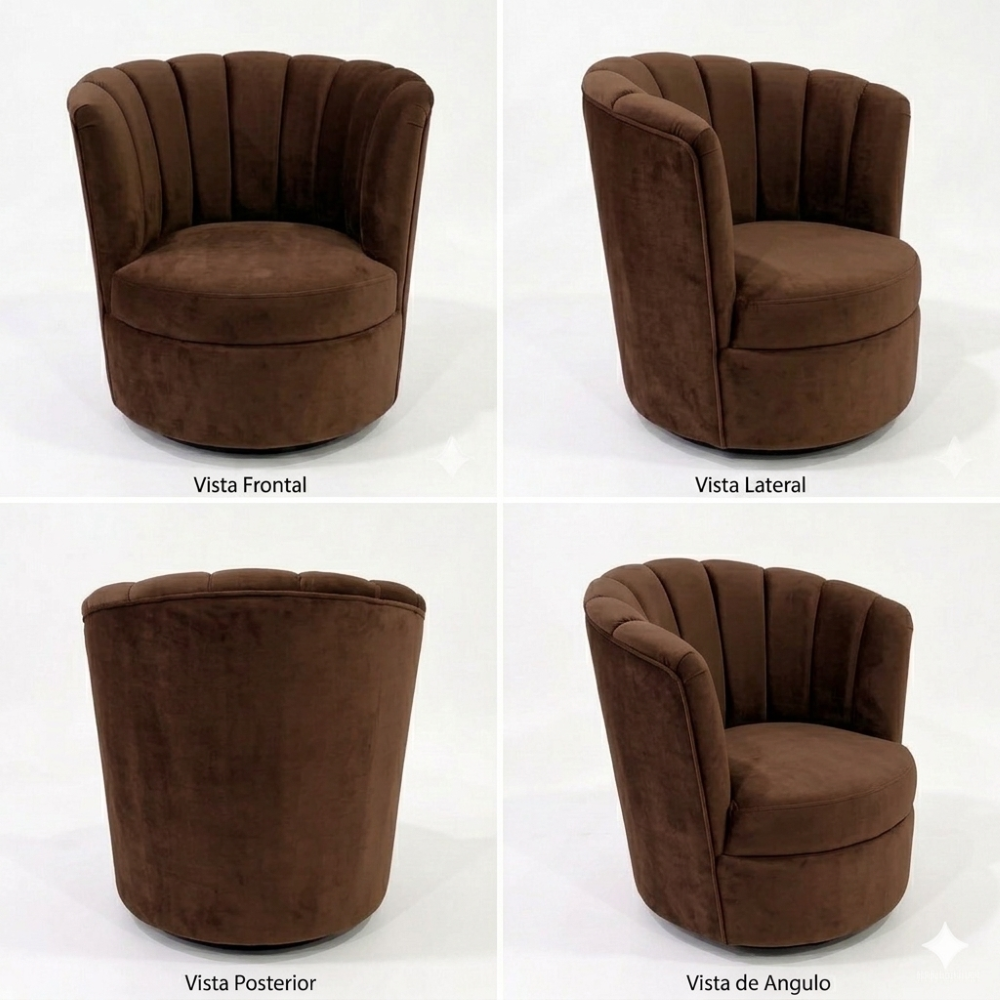 SITIAL FLOR GIRATORIO CHOCOLATE FELPA-3