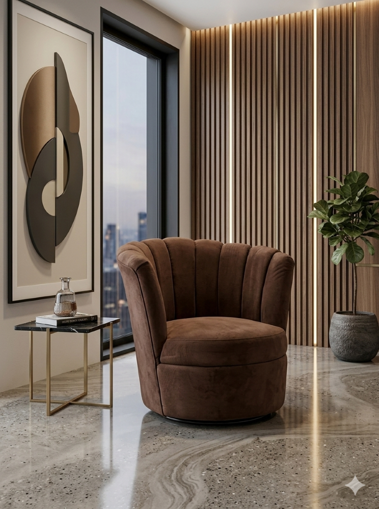 SITIAL FLOR GIRATORIO CHOCOLATE FELPA-4