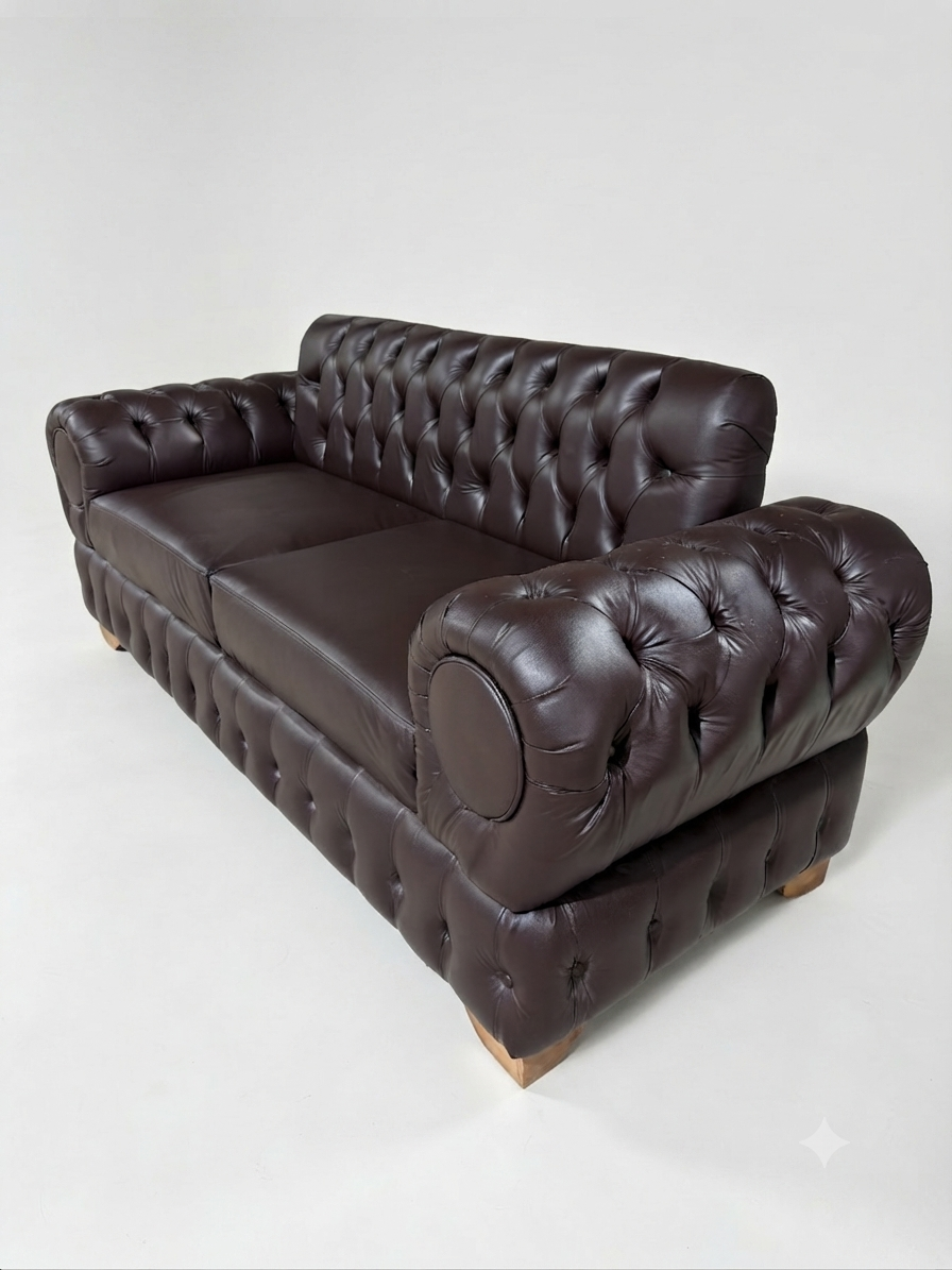 SOFA CHESTERFIELD CHOCOLATE ECOCUERO-2
