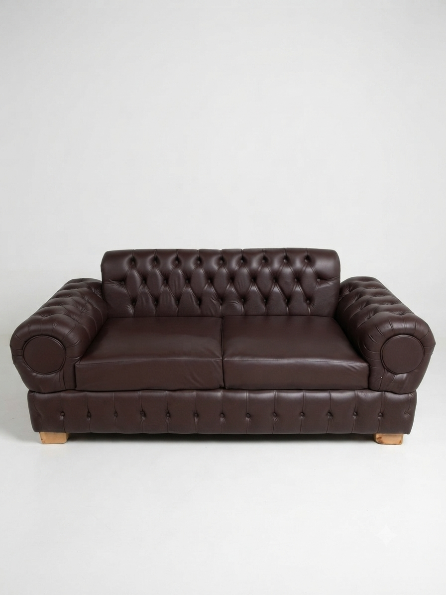 SOFA CHESTERFIELD CHOCOLATE ECOCUERO-3