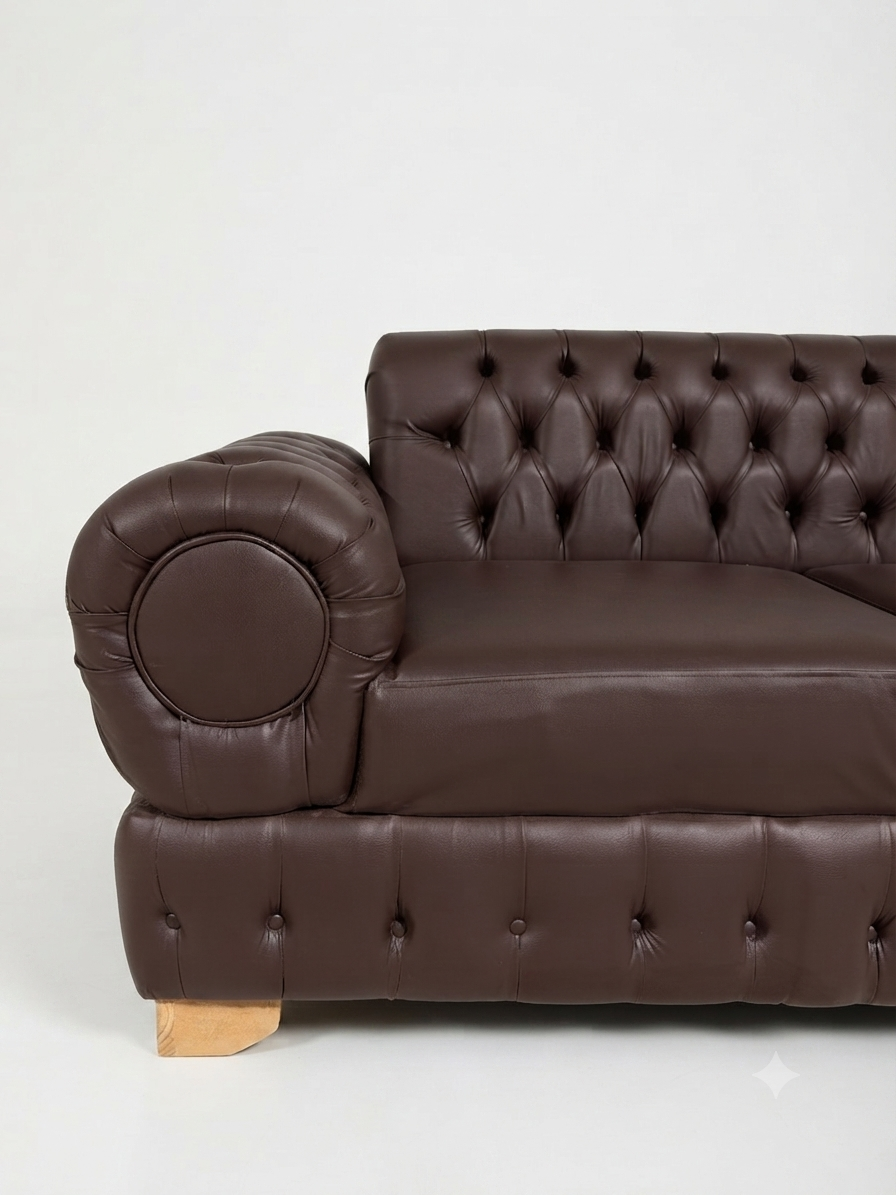 SOFA CHESTERFIELD CHOCOLATE ECOCUERO-4