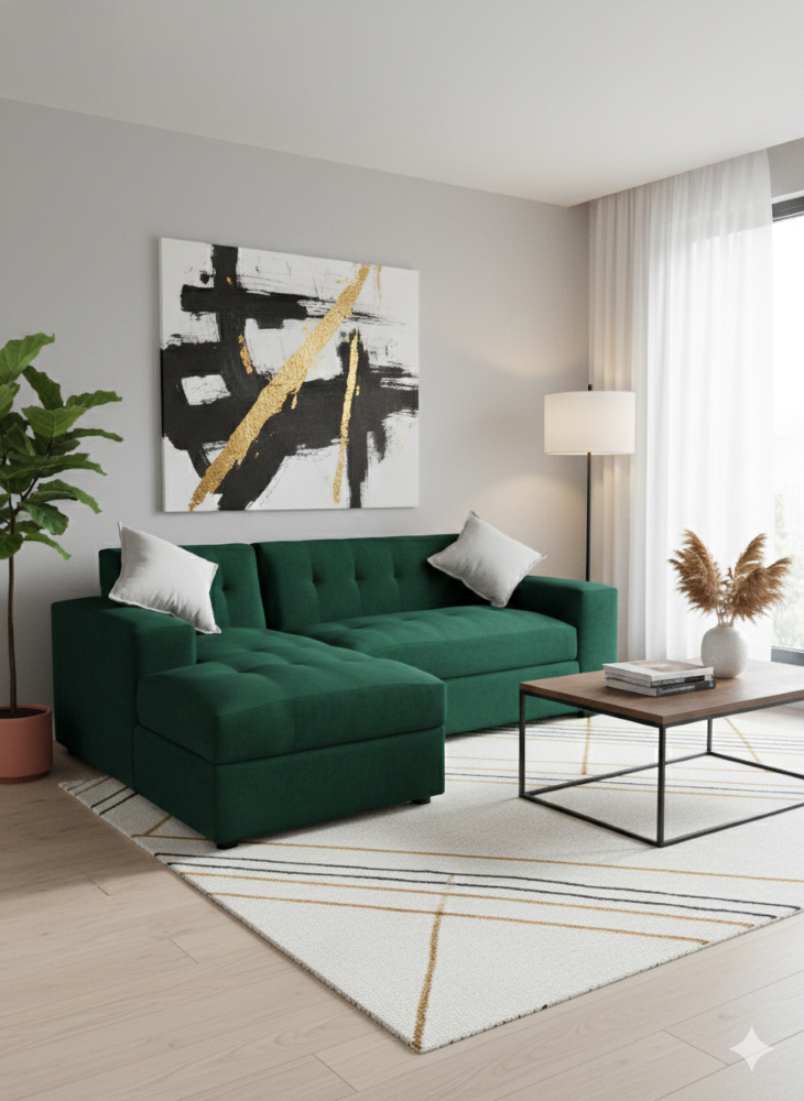 SECCIONAL MILAN IZQUIERDO VERDE FELPA-2