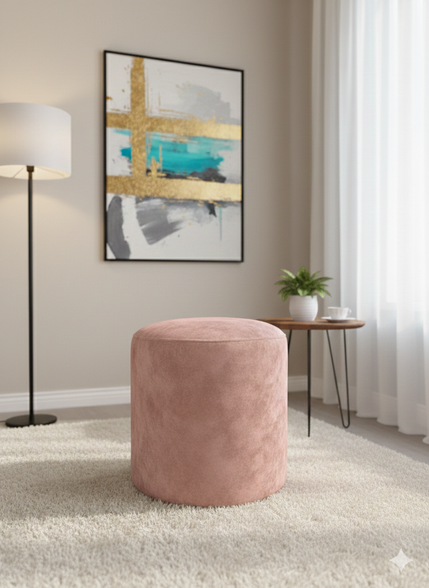 PUFF REDONDO PALO ROSA FELPA-2