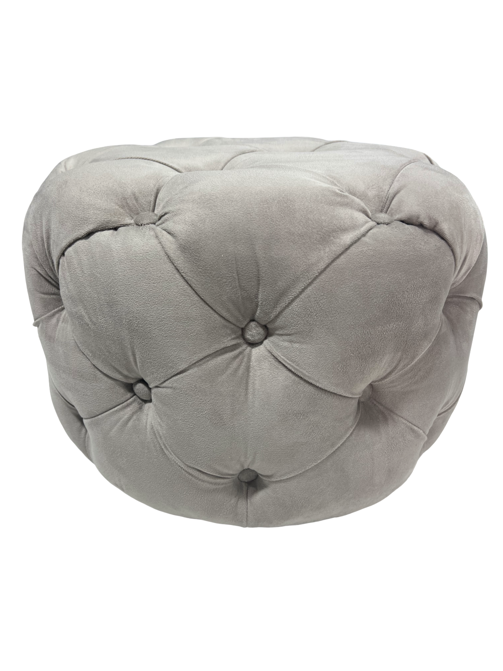PUFF REDONDO CAPITONE BEIGE FELPA-2