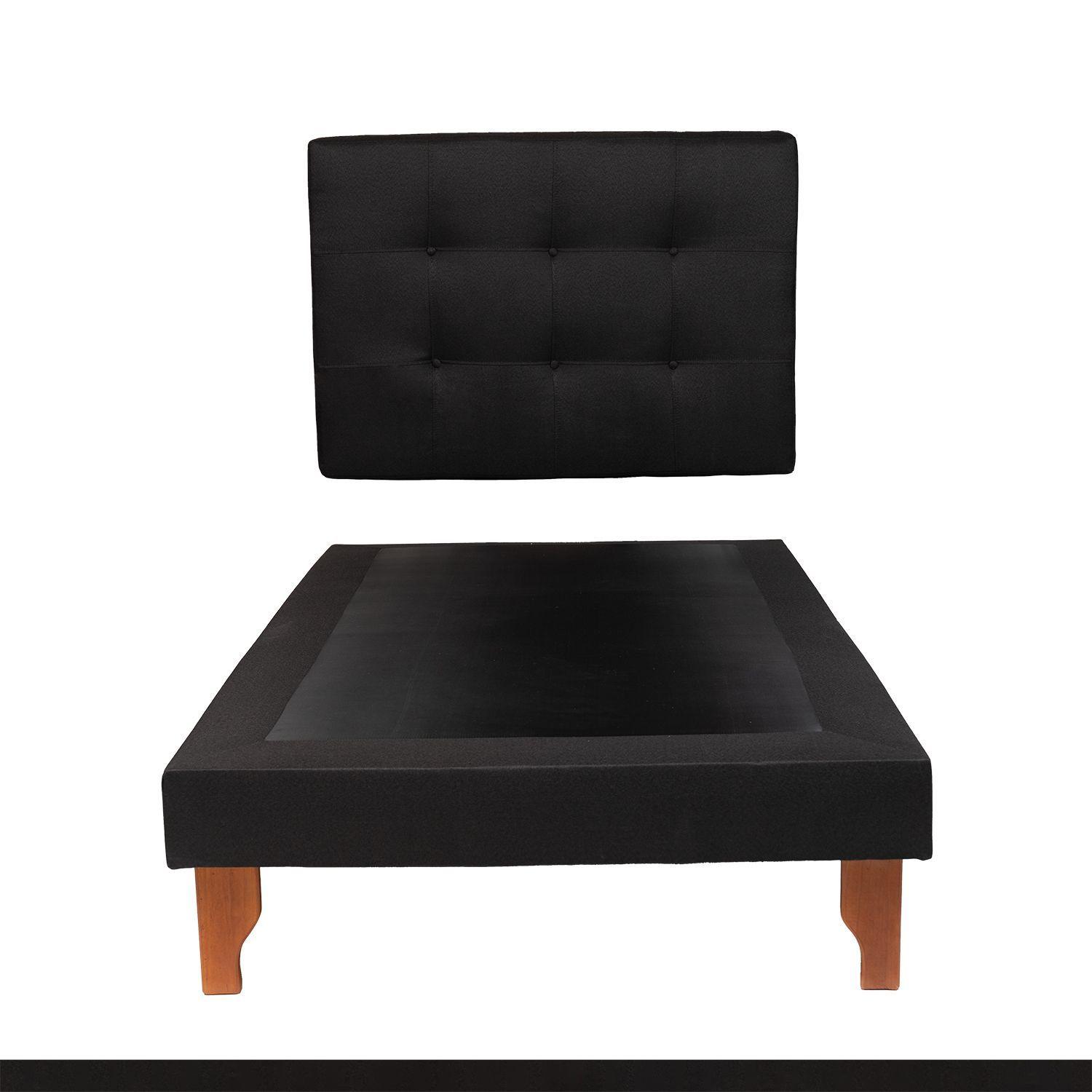 CAMA PLAZA Y MEDIA NEGRO LINO-3