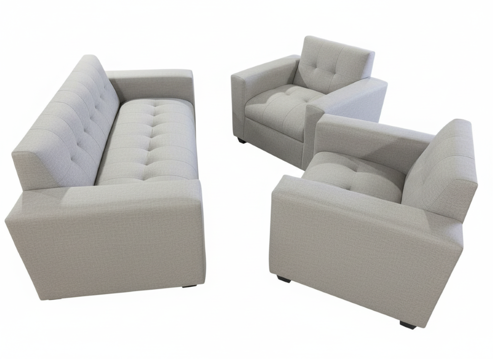 JUEGO DE LIVING 3 CUERPOS GRIS LINO-2