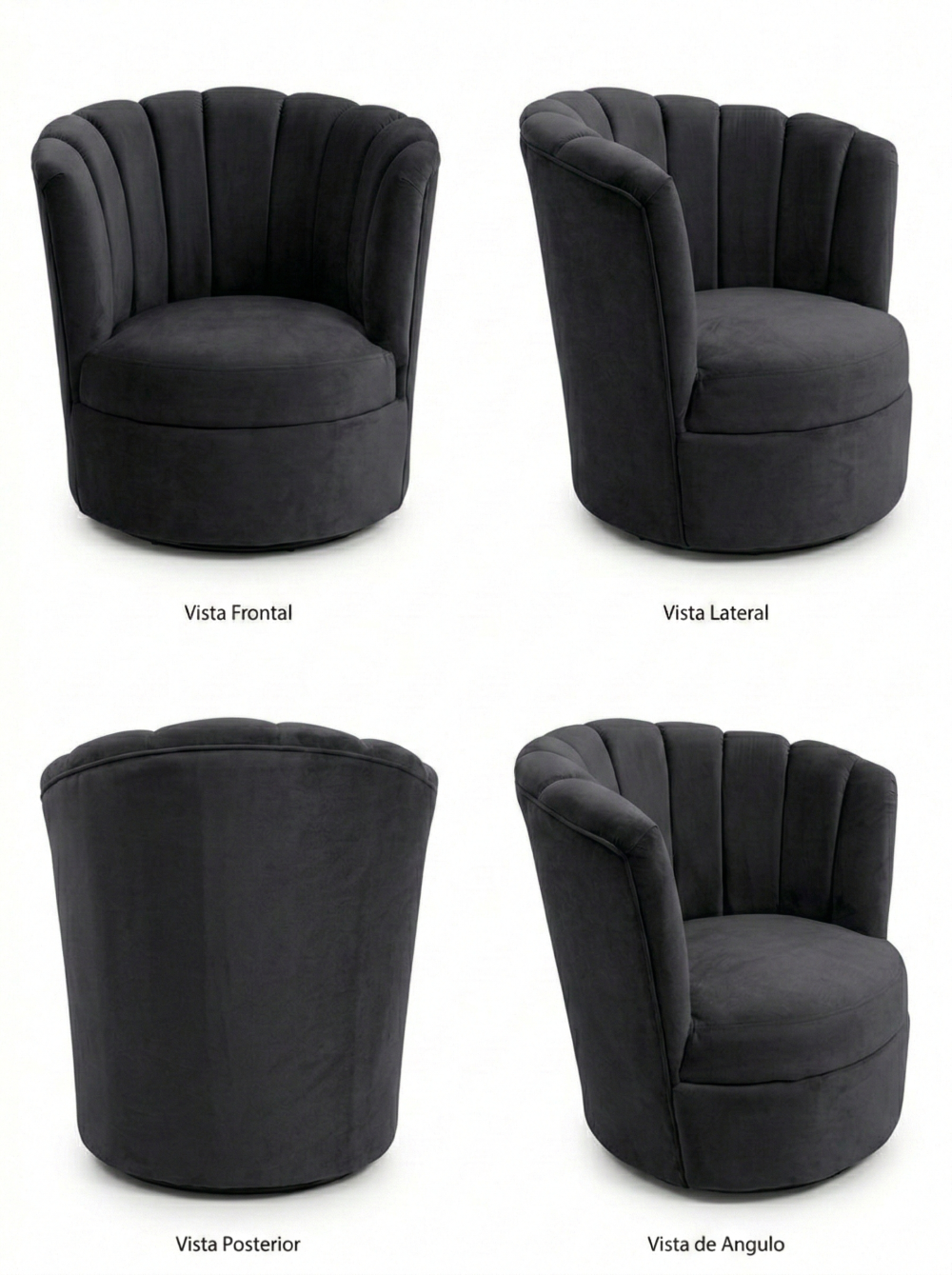 SITIAL FLOR GIRATORIO NEGRO FELPA.-2