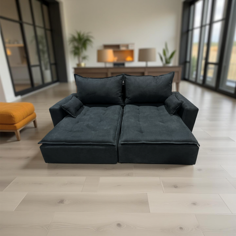 SOFA CAMA NEGRO VELVET-2