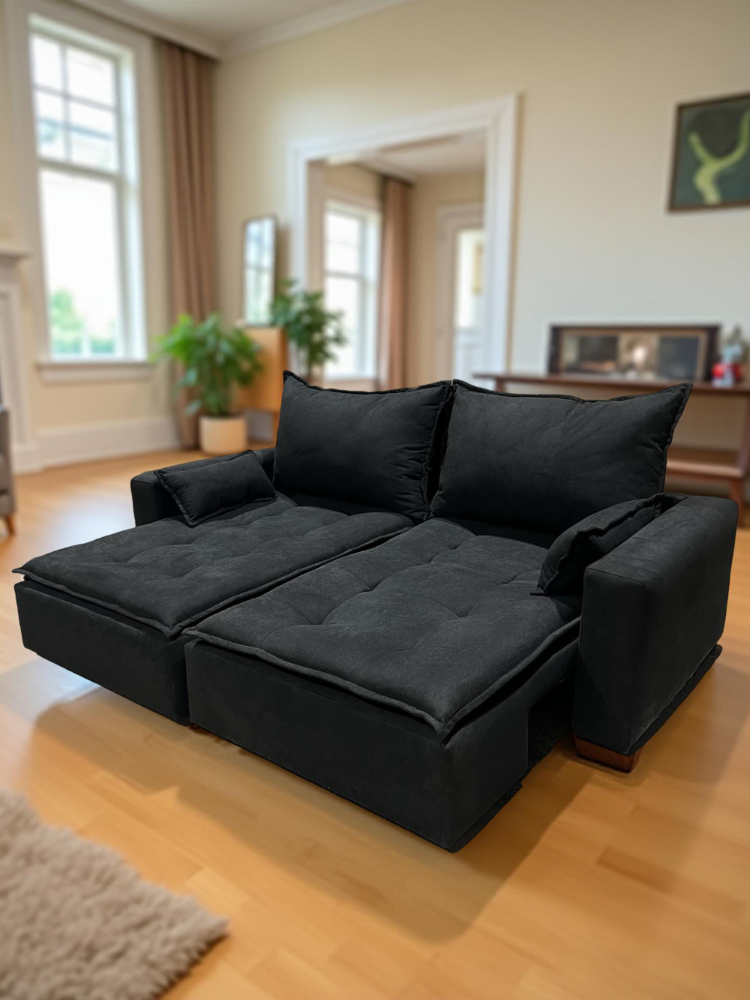 SOFA CAMA NEGRO VELVET-4