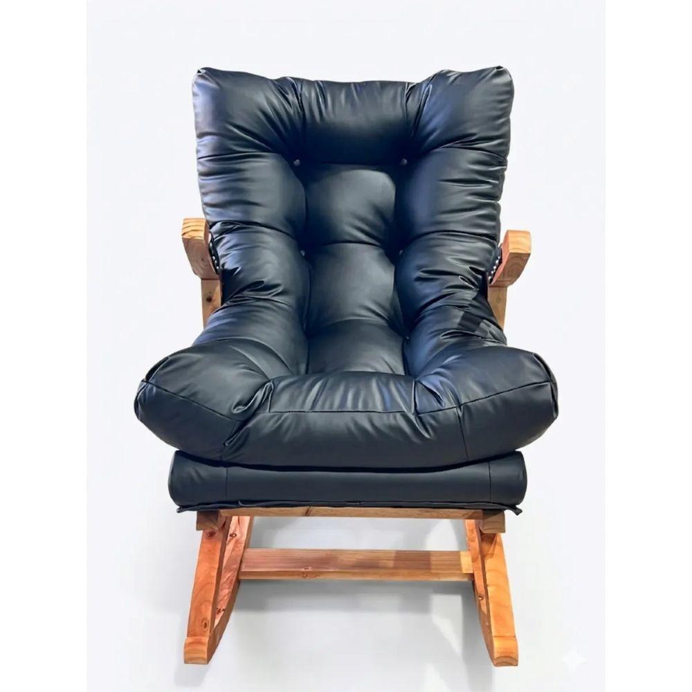 SILLA MECEDORA COQUETTE CON APOYA BRAZO NEGRO ECOCUERO-3