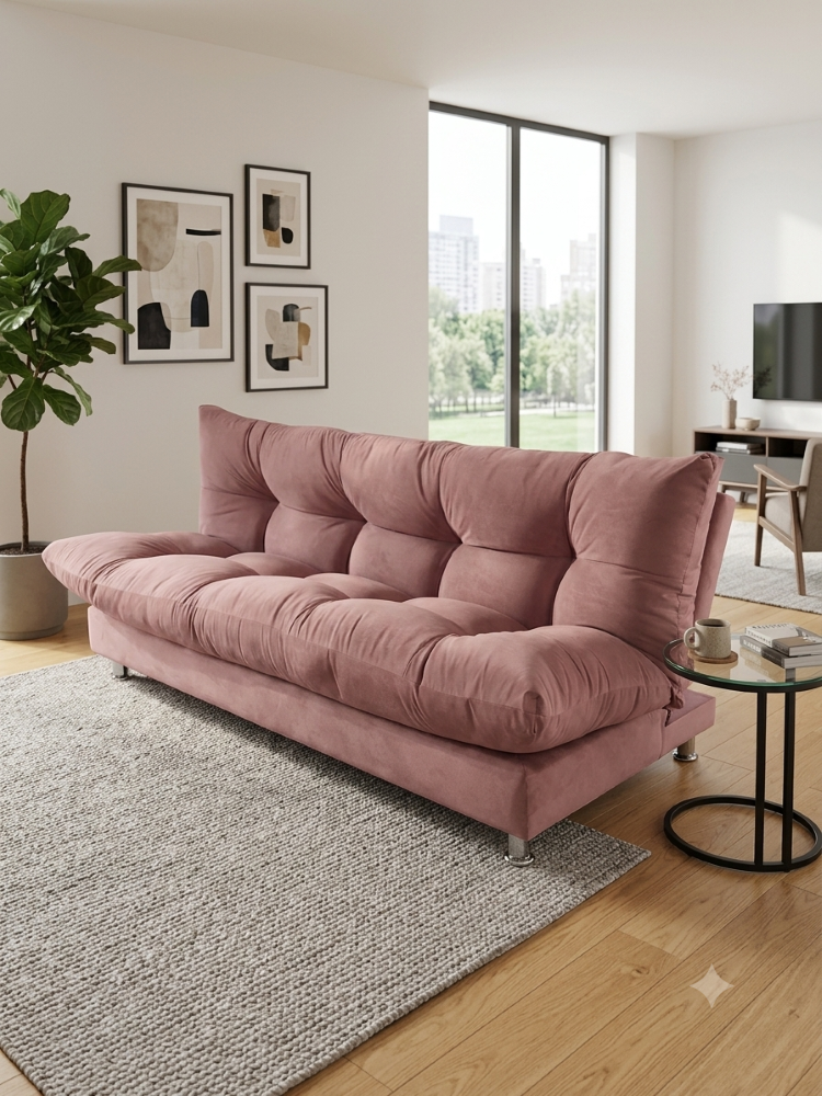 SOFA CAMA GLOBO PALO ROSA FELPA-5