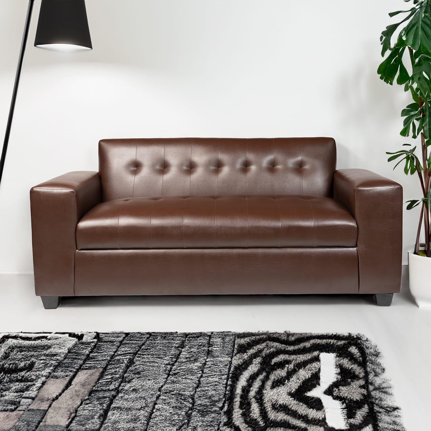 SOFA DOS CUERPOS ECOCUERO CHOCOLATE-3