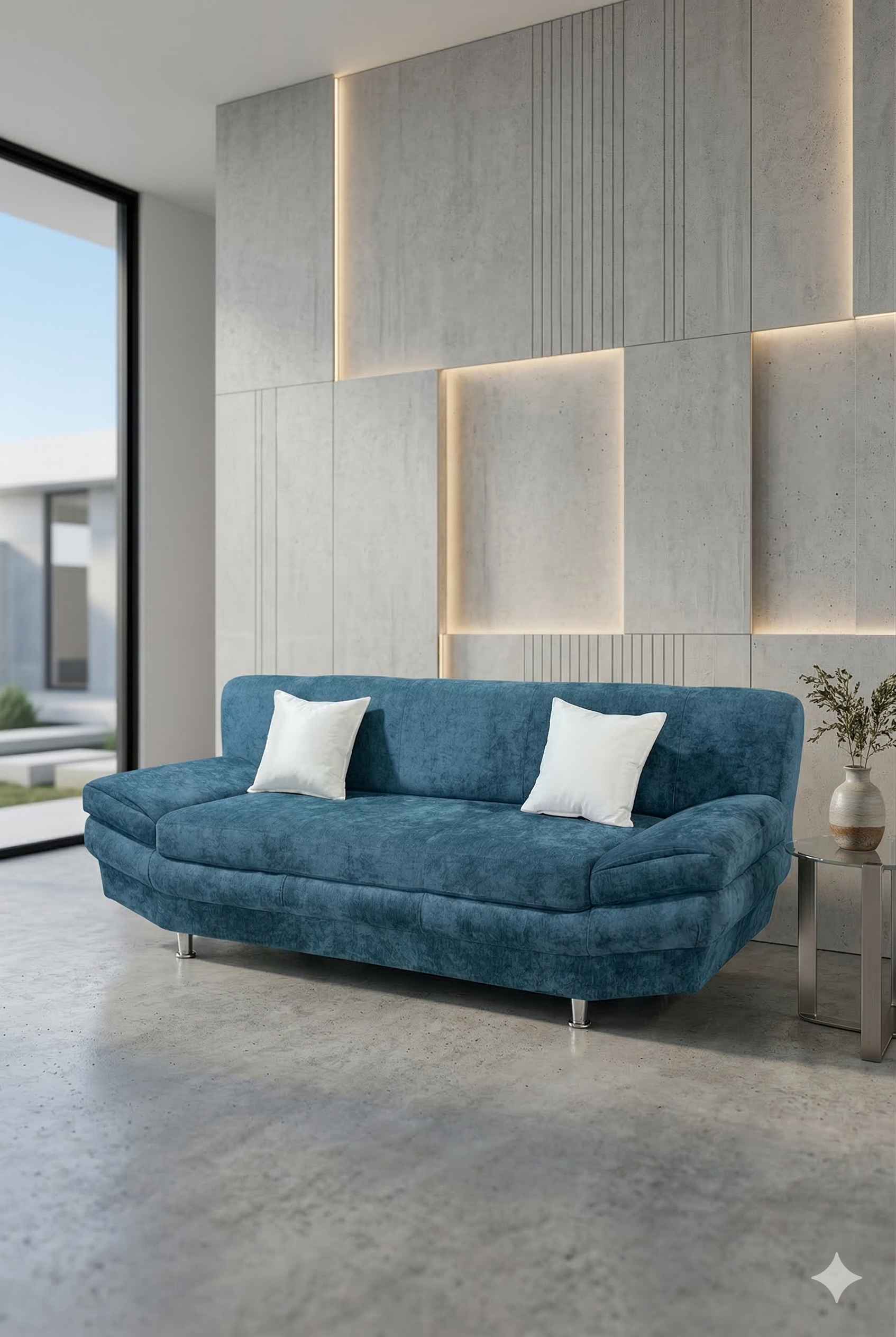 SOFA ITALIA AZUL FELPA-4
