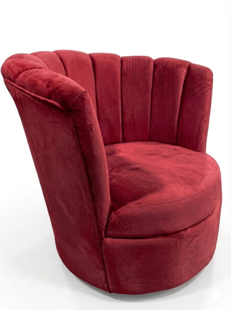 SITIAL FLOR GIRATORIO ROJO FELPA.-2