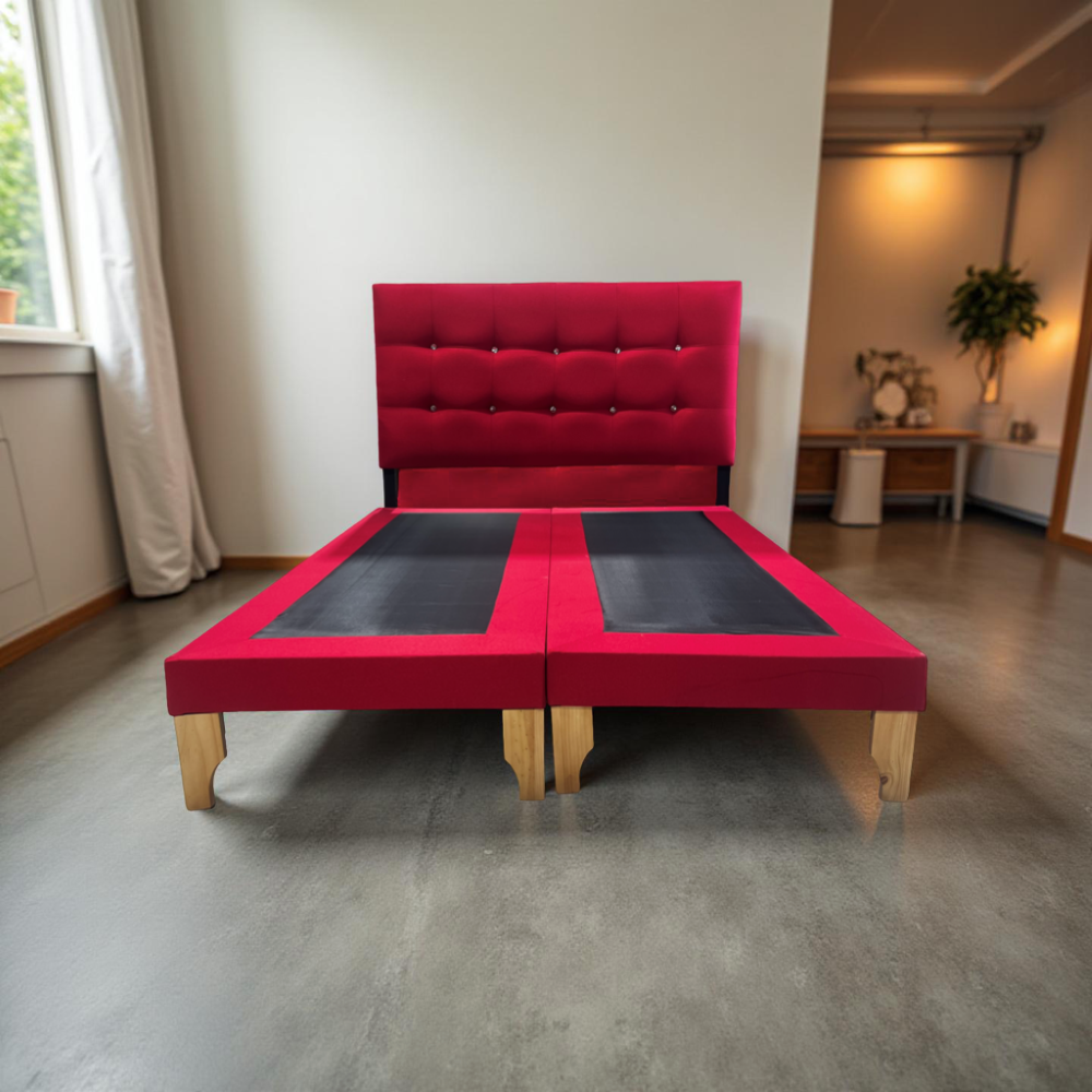 CAMA DOS PLAZA ROJO LINO-3