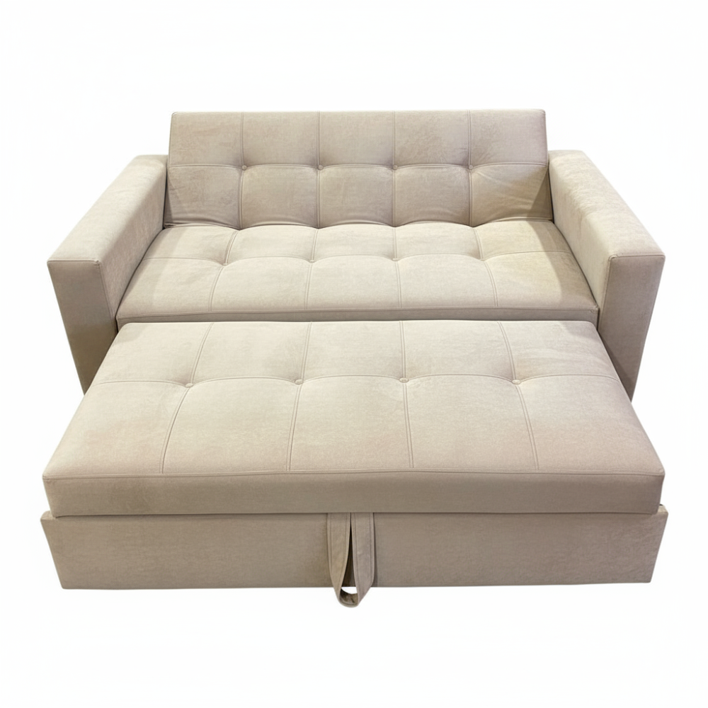 SOFA CAMA NOVUS TRES POSICIONES BEIGE FELPA-2