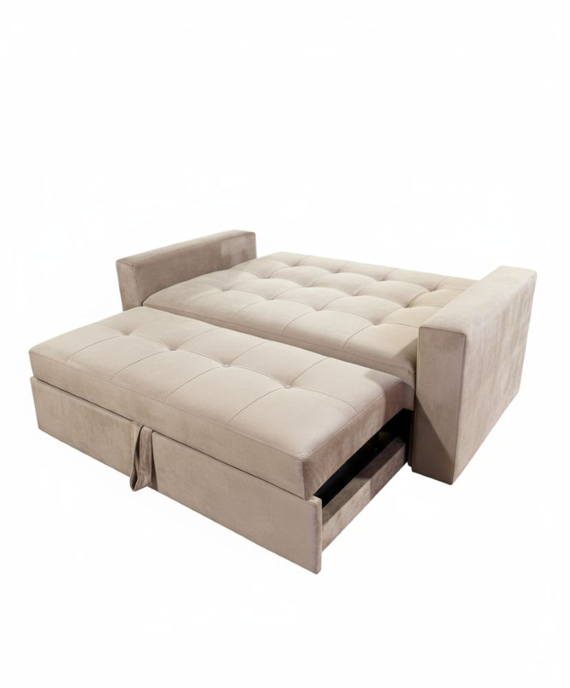 SOFA CAMA NOVUS TRES POSICIONES BEIGE FELPA-3
